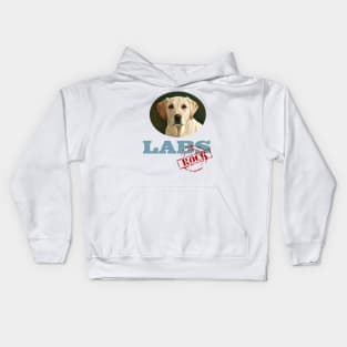 Yellow Labs Rock! Kids Hoodie